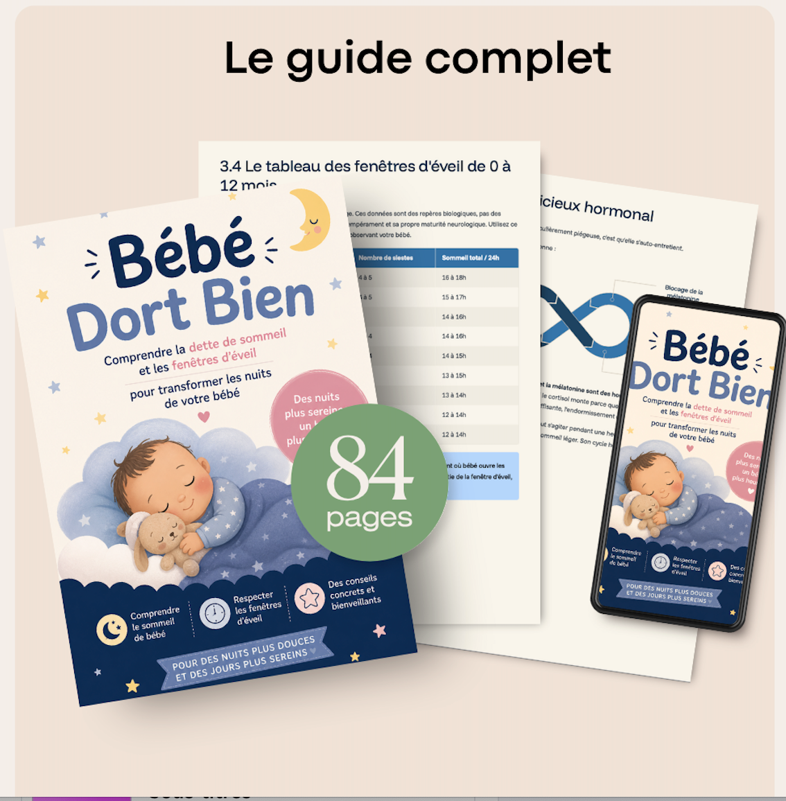 Bébé dort bien : le guide complet ! (+ 80 pages)